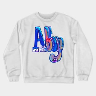 Abby personalised customised nickname for Abigail Crewneck Sweatshirt